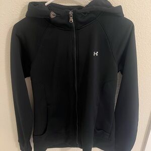 Under Armour Black Zip Hoodie Medium